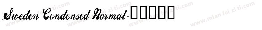 Sweden Condensed Normal字体转换